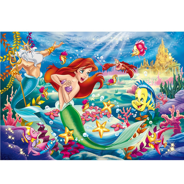 Slagalica Lisciani 35pcs Maxi Mala Sirena 2u1 slozi I oboji 48168