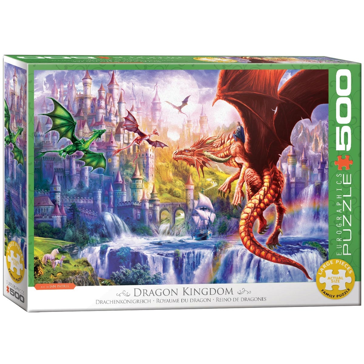Puzzle EuroGraphics 500 Pezzi: Festival Di Natale A Stadtplatz – 48x68 Cm, Cartone Riciclato