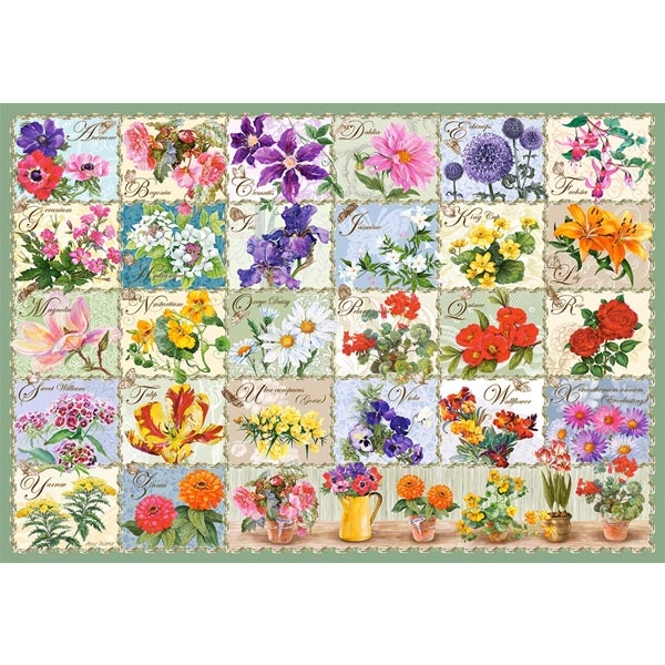 Castorland puzzla 1000 Pcs Vintage Floral 104338