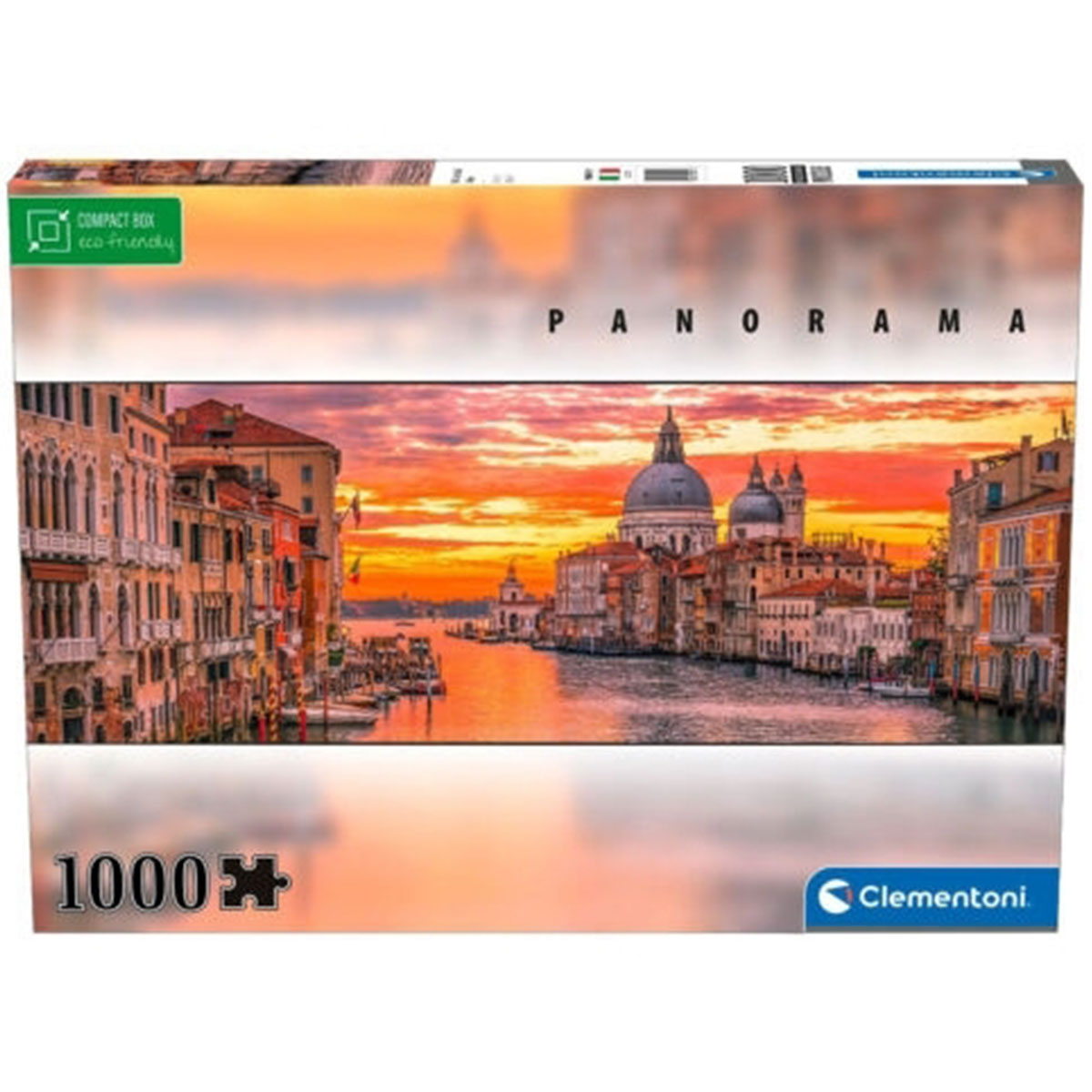 Clementoni - Puzzle Panorama Canal Grande Venezia 1000 Pezzi - 98x33cm - Made In Italy