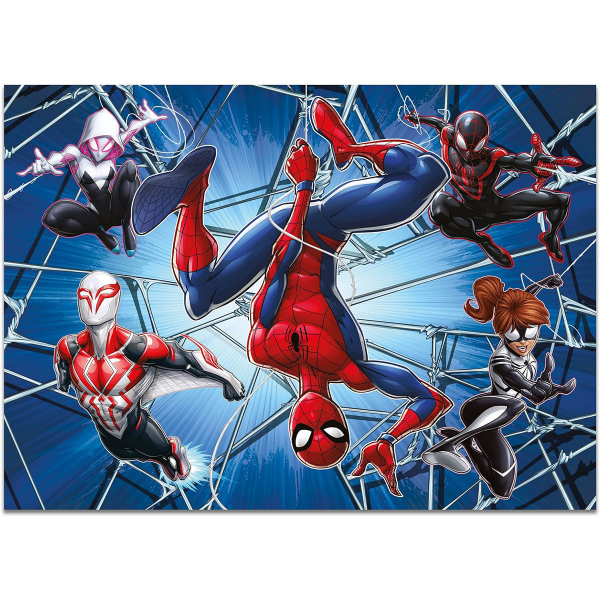 Slagalica Lisciani 4x48pcs Maxi Marvel Spiderman 2u1 složi i oboji 100385