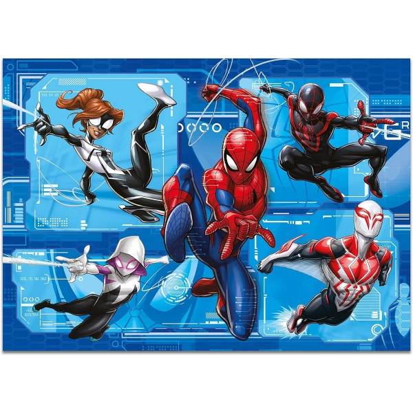 Slagalica Lisciani 4x48pcs Maxi Marvel Spiderman 2u1 složi i oboji 100385