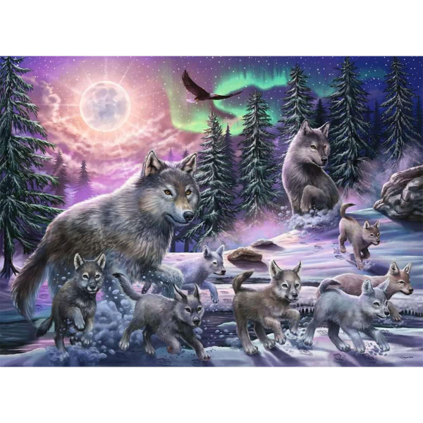 Ravensburger puzzle (slagalice) - 150XXL Severni vukovi RA12908