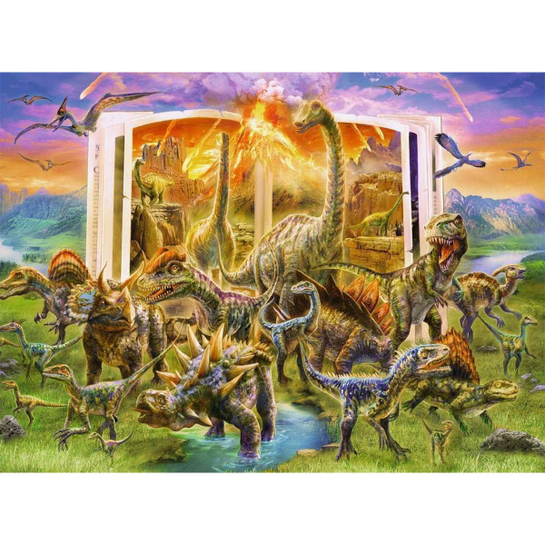 Ravensburger puzzle (slagalice) - 300XXL Dinosaurusi Dino Dictionary RA12905