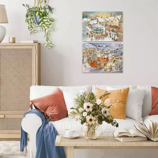 Ravensburger puzzle (slagalice) - 2x500pcs Božićna kolekcija RA12000040