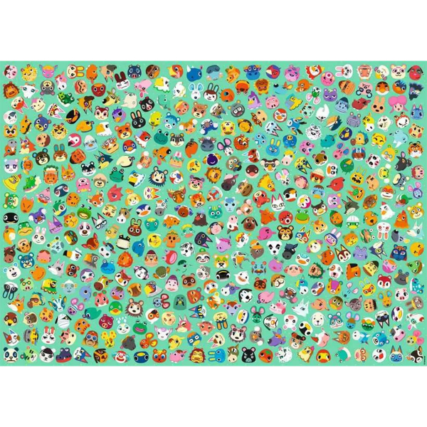 Ravensburger puzzle (slagalice) - 1000pcs Izazov Animal Crossing RA12000629