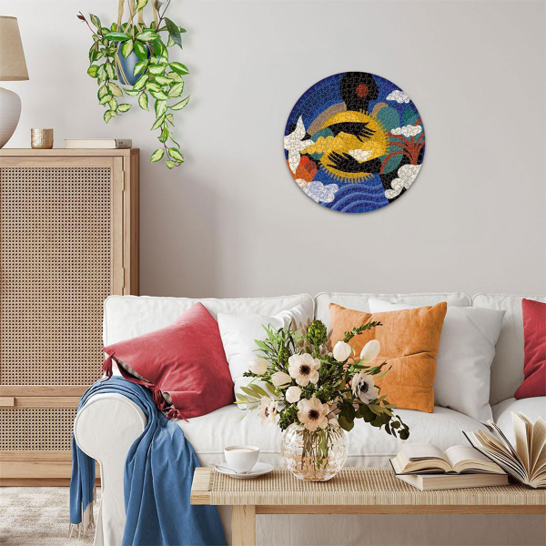 Ravensburger puzzle (slagalice) - 500pcs Little Sun Feel, Circular RA12000763