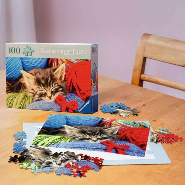 Ravensburger puzzle (slagalice) - 100XL Vunena mačka RA12001363