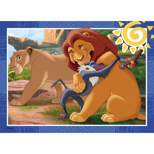 Ravensburger puzzle (slagalice) - 4x42pcs Dizni Kralj lavova RA12004058