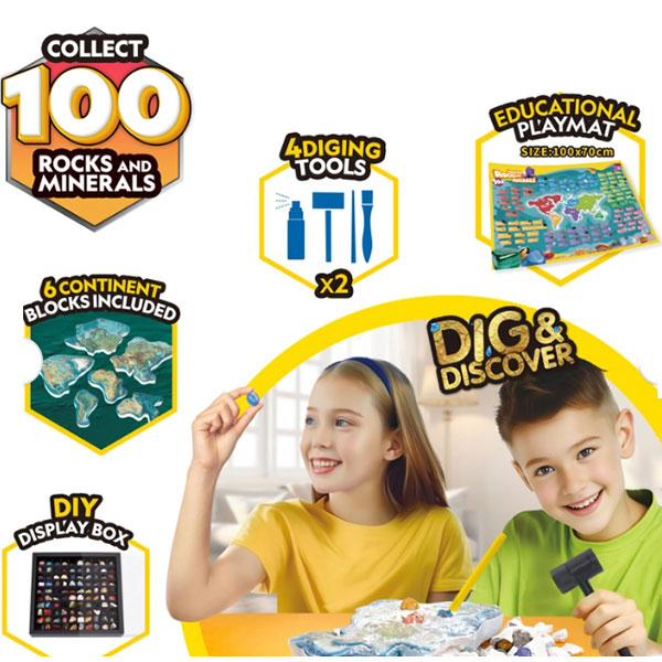 Cubic Fun puzzle Rocks and Minerals of the World G0801 CBF288013