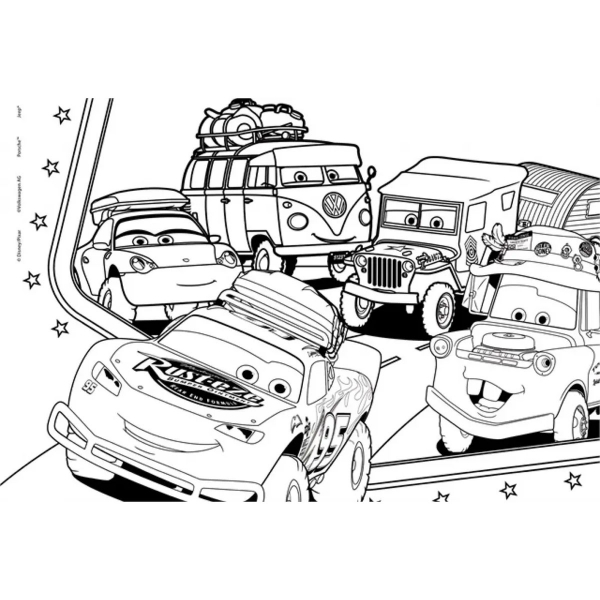 Slagalica Lisciani 24pcs Maxi Cars 2u1 složi i oboji 86634