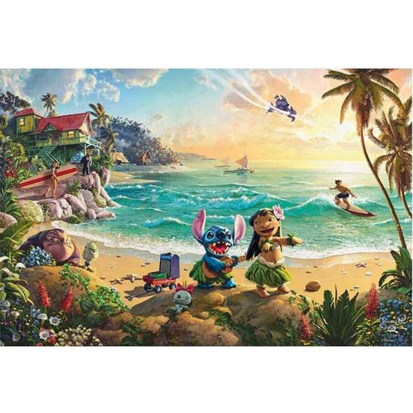Schmidt puzzle 200pcs Thomas Kinkade Disney - Lilo and Stitch 56557