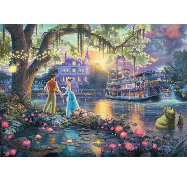 Schmidt puzzle 1000 pcs Thomas Kinkade Disney Frog King, The Princess and the Frog 57527