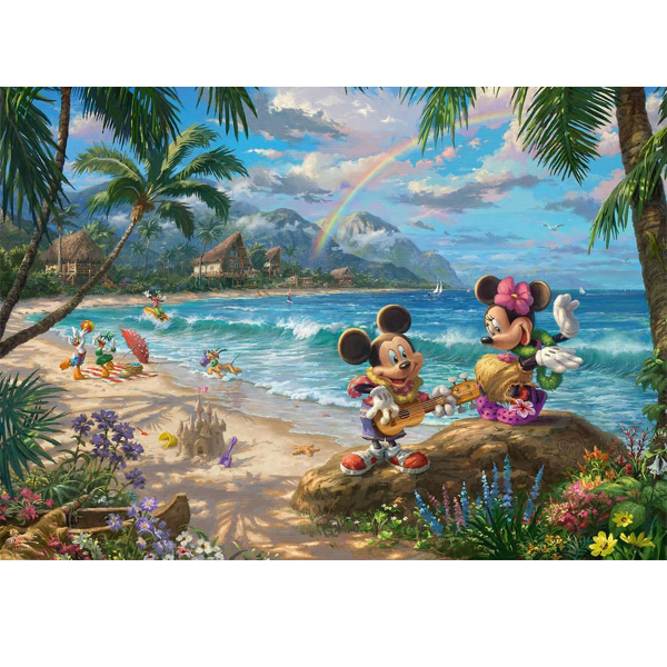 Schmidt puzzle 1000 pcs Thomas Kinkade Disney Mickey and Minnie in Hawaii 57528