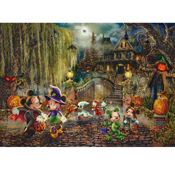 Schmidt puzzle 1000 pcs Thomas Kinkade Disney Mickey & Minnie Halloween Fun 58033