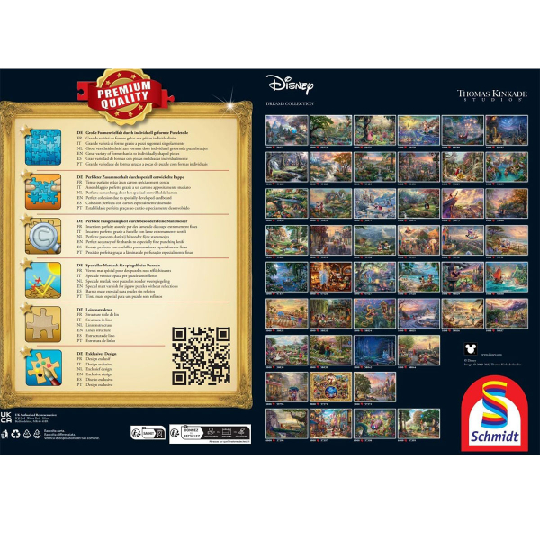 Schmidt puzzle 1000 pcs Thomas Kinkade Disney Rapunzel 59480