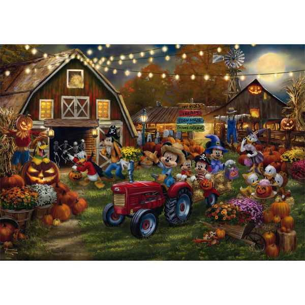 Schmidt puzzle 1000 pcs Thomas Kinkade Disney Mickey & Minnie Pumpkin Festival 58048