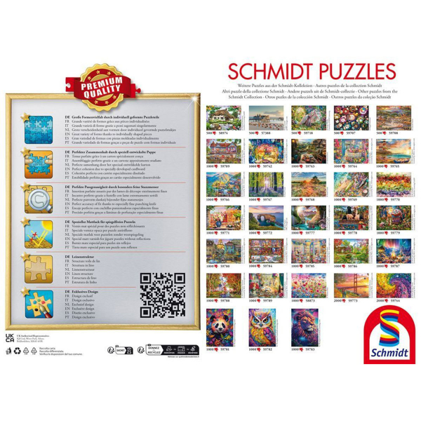 Schmidt puzzle 1000 pcs Village at the edge of the forest 58874