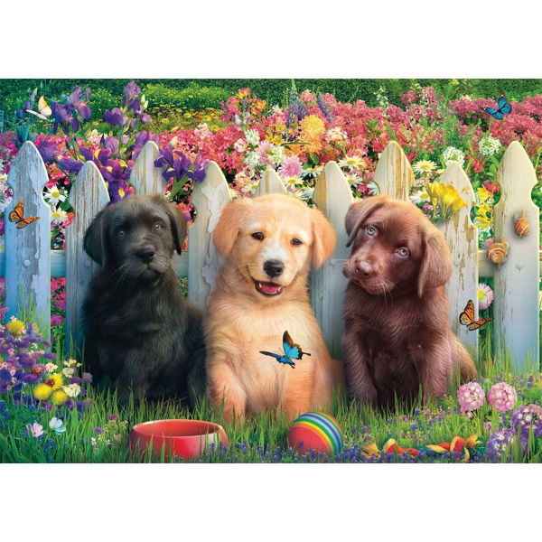 Schmidt puzzle 1000 pcs Cute Puppy Scene 58883