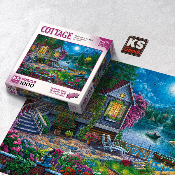 KS Puzzle 1000 pcs Cottage The Colors of the Night 20680