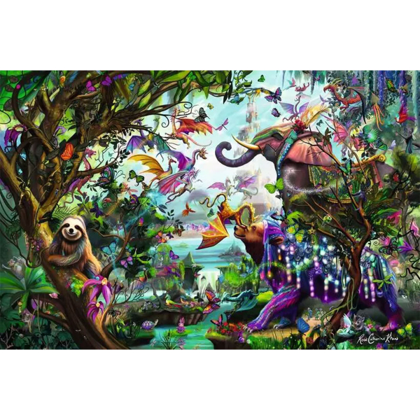 Ravensburger puzzle (slagalice) 4000pcs Tropski zmajevi RA12000812