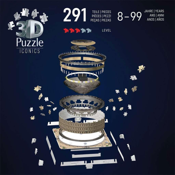 Ravensburger 3D puzzle (slagalice) – Koloseum sa svetlom 216pcs RA12008034
