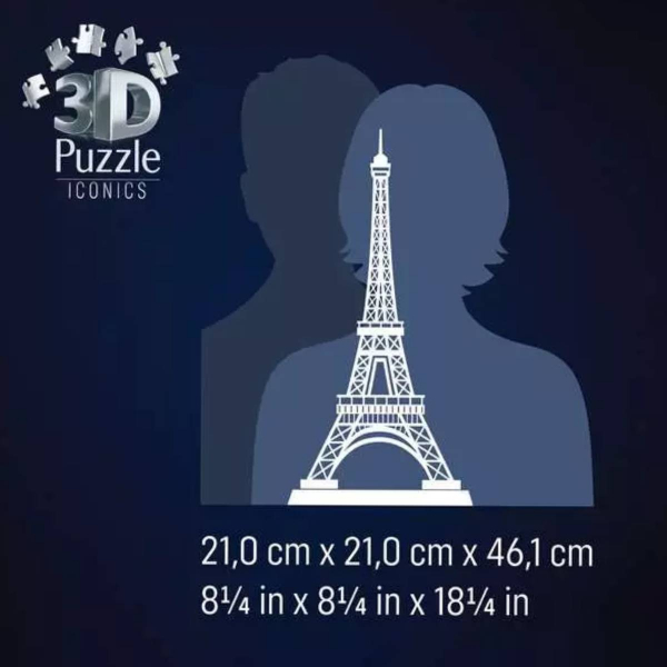 Ravensburger 3D puzzle (slagalice) –243pcs Ajfelov toranj sa svetlom RA12008024