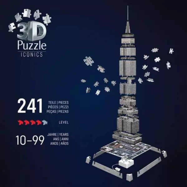 Ravensburger 3D puzzle (slagalice) – 216pcs Empire State Building sa svetlom RA12008026