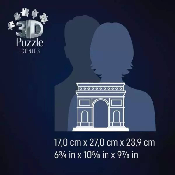 Ravensburger 3D puzzle (slagalice) – 216pcs Trijumfalna kapija sa svetlom RA12008029