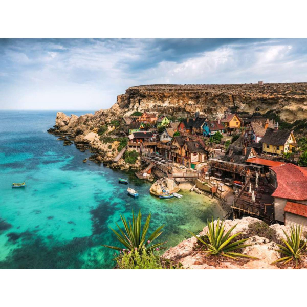 Ravensburger puzzle (slagalice) – 1500pcs Popeye selo, Malta RA12000739