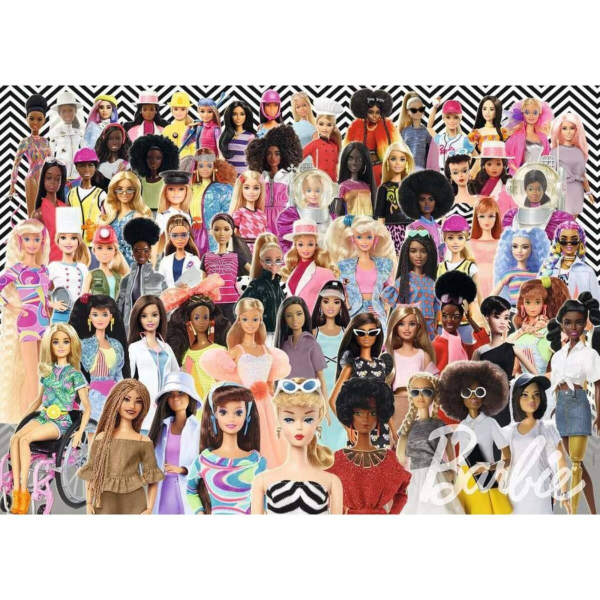 Ravensburger puzzle (slagalice) – 1000pcs Challenge Barbie RA12000593