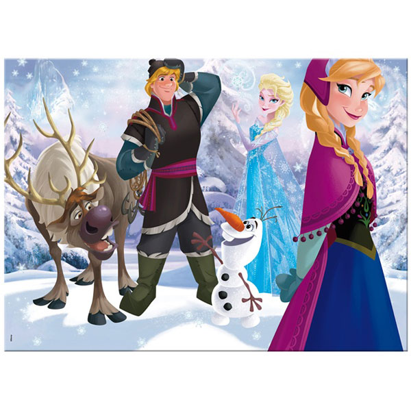 Slagalica Lisciani 35pcs Maxi Frozen Playing in the Ice 2u1 slozi I oboji 46867